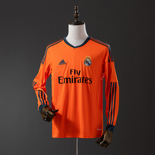 Real Madrid 13/14 Second Visitante Manga longa Retrô Camisa S-XXL