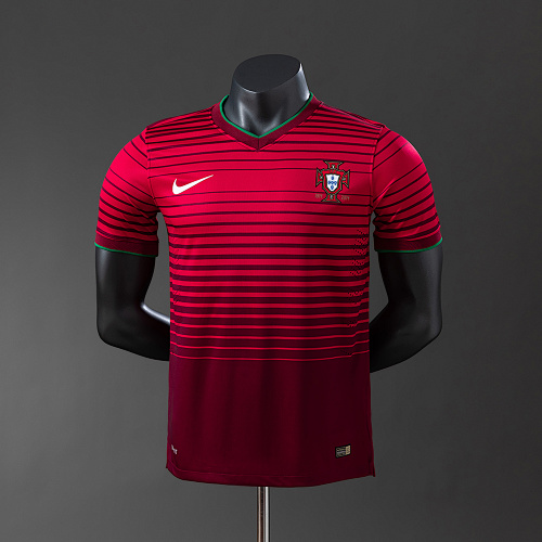 Portugal 2014 Versão jogador Retrô Titular Camisa S-3XL