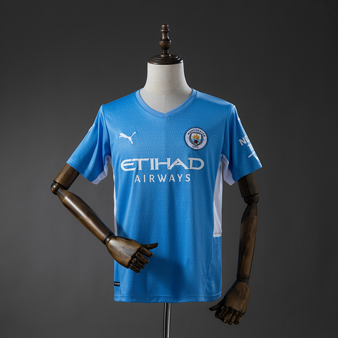 Manchester City 21/22 Titular Retrô Camisa S-XXL, foto 1