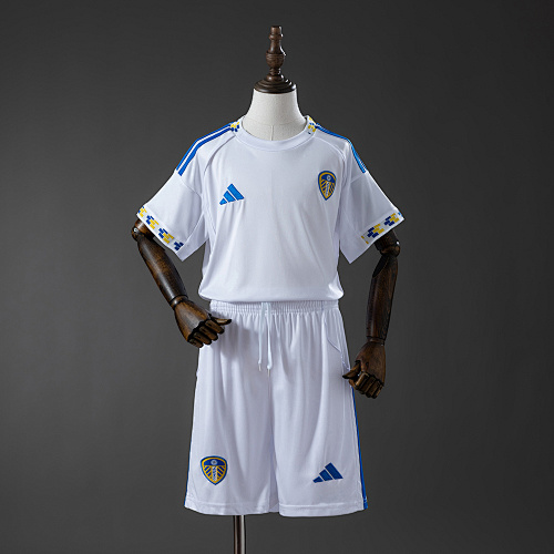 Leeds United 25/26 Titular Kit infantil Tamanho 16-28