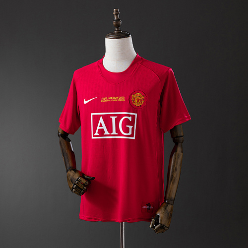 Retrô 07/08 M-U Champions League version Titular S-XXL