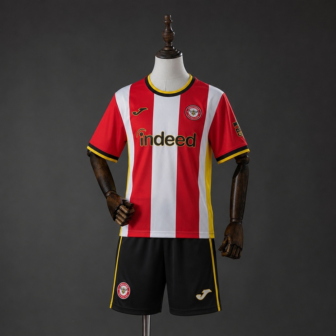 Brentford 26/27 Titular Kids kit Tamanho 16-28, foto 1