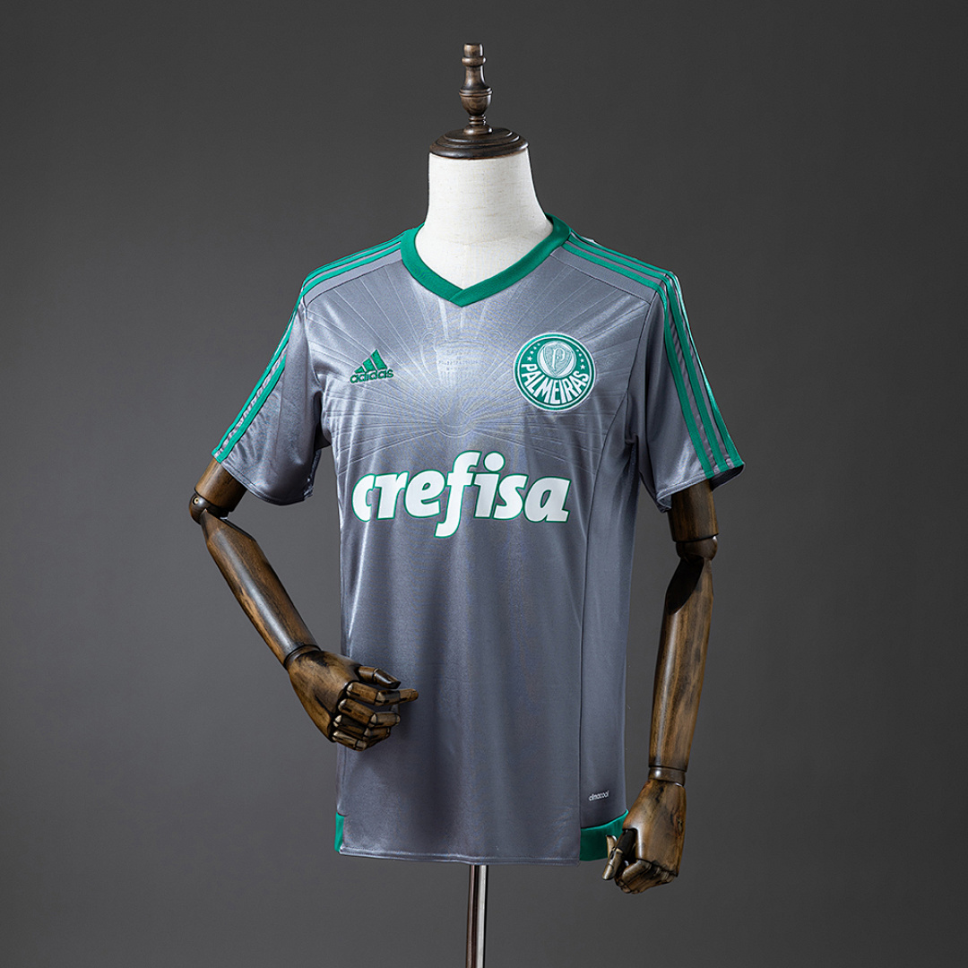 Palmeiras 16/17 Champions Commemorative Edition Silver Retrô Camisa S-4XL, foto 1