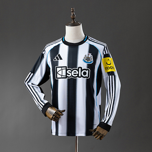 Newcastle United 25/26 Titular Manga longa Camisa S-4XL