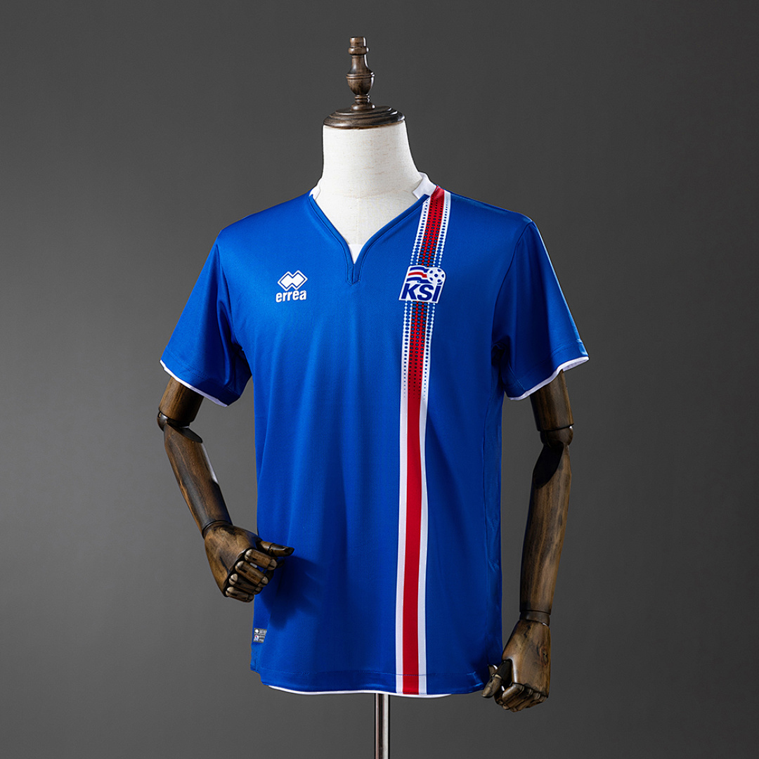 Iceland 2016/17 Titular Retrô Camisa S-XXL, foto 1