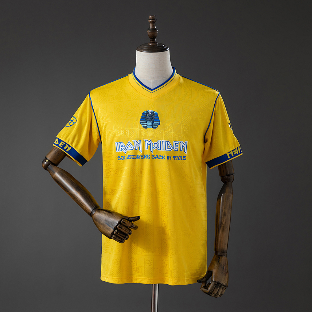 Iron Maiden x West Ham United 2008 Retrô Yellow Camisa S-XXL, foto 1