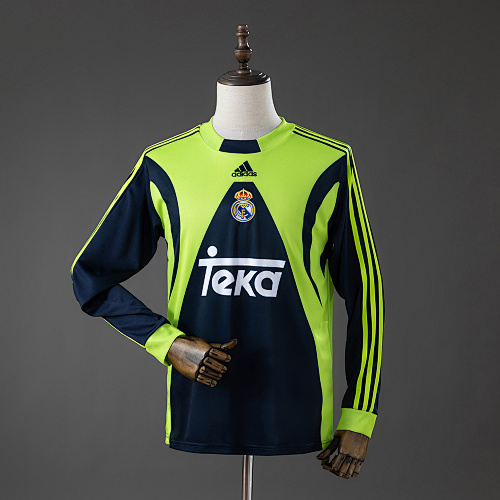 Real Madrid 99/00 Retrô Goleiro Manga longa Camisa S-XXL
