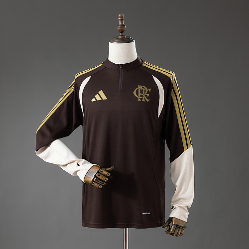 Flamengo 26/27 Manga longa Training uniform Brown S-XXL