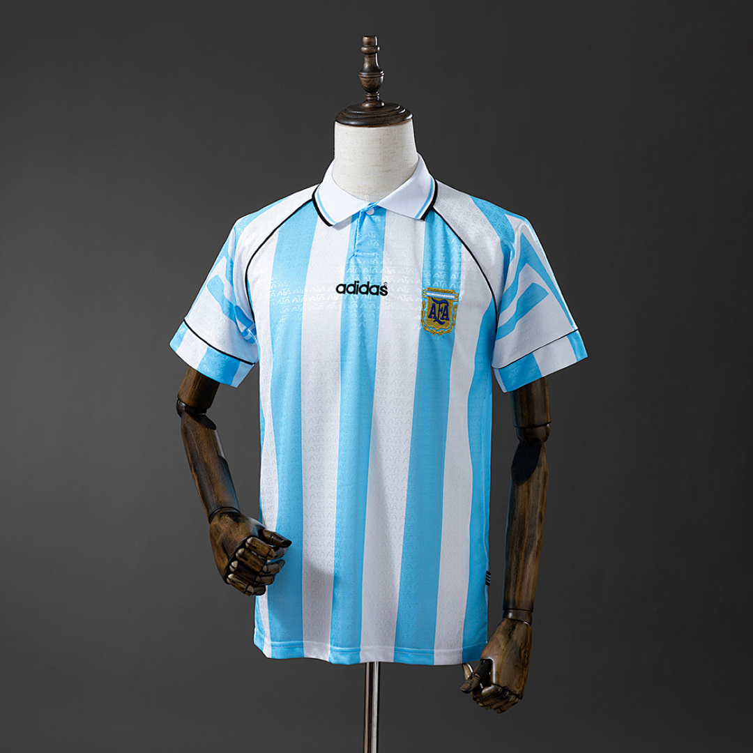 Argentina 1996/97 Titular Retrô Camisa S-XXL, foto 1