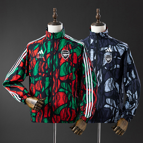Arsenal Reversible Jacket Windbreaker - Red & Black S-XXL