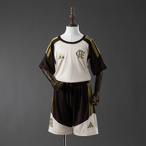 Flamengo 26/27 Kids Kit Training - Brown Tamanho 16-28