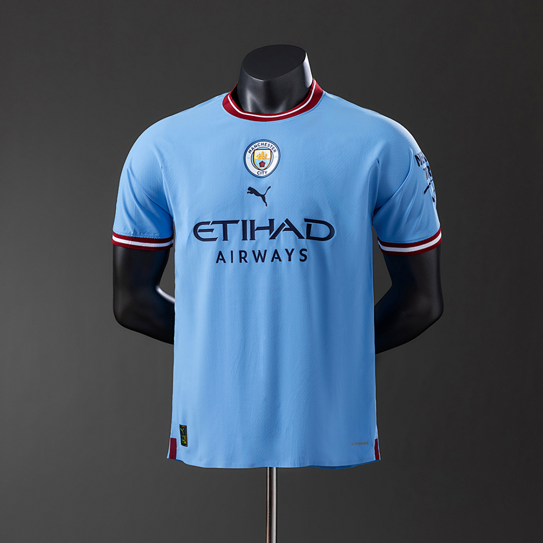 Manchester City 22/23 Titular Versão jogador Retrô Camisa S-3XL, foto 1
