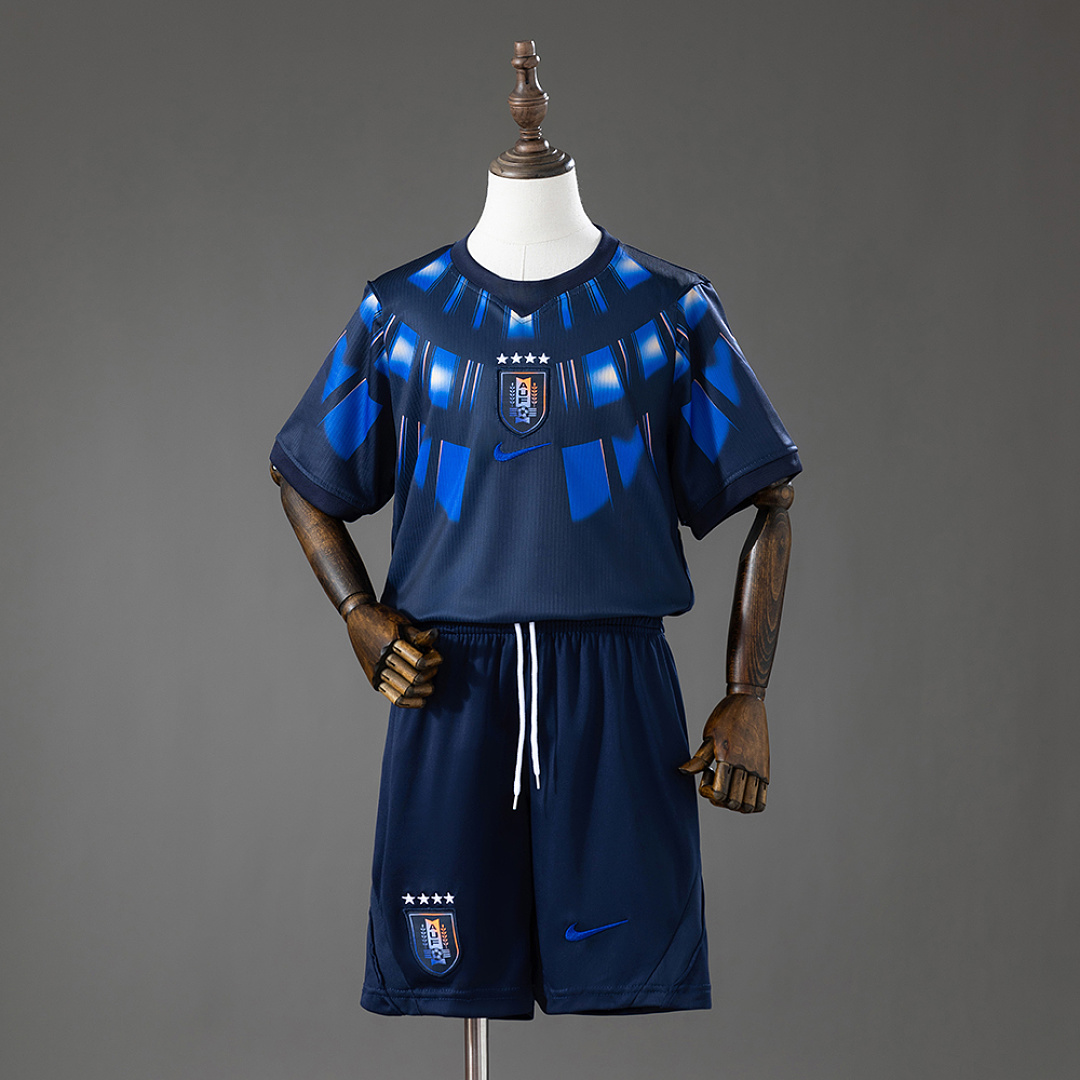 Uruguay 2026 Visitante Kit infantil Tamanho 16-28, foto 1