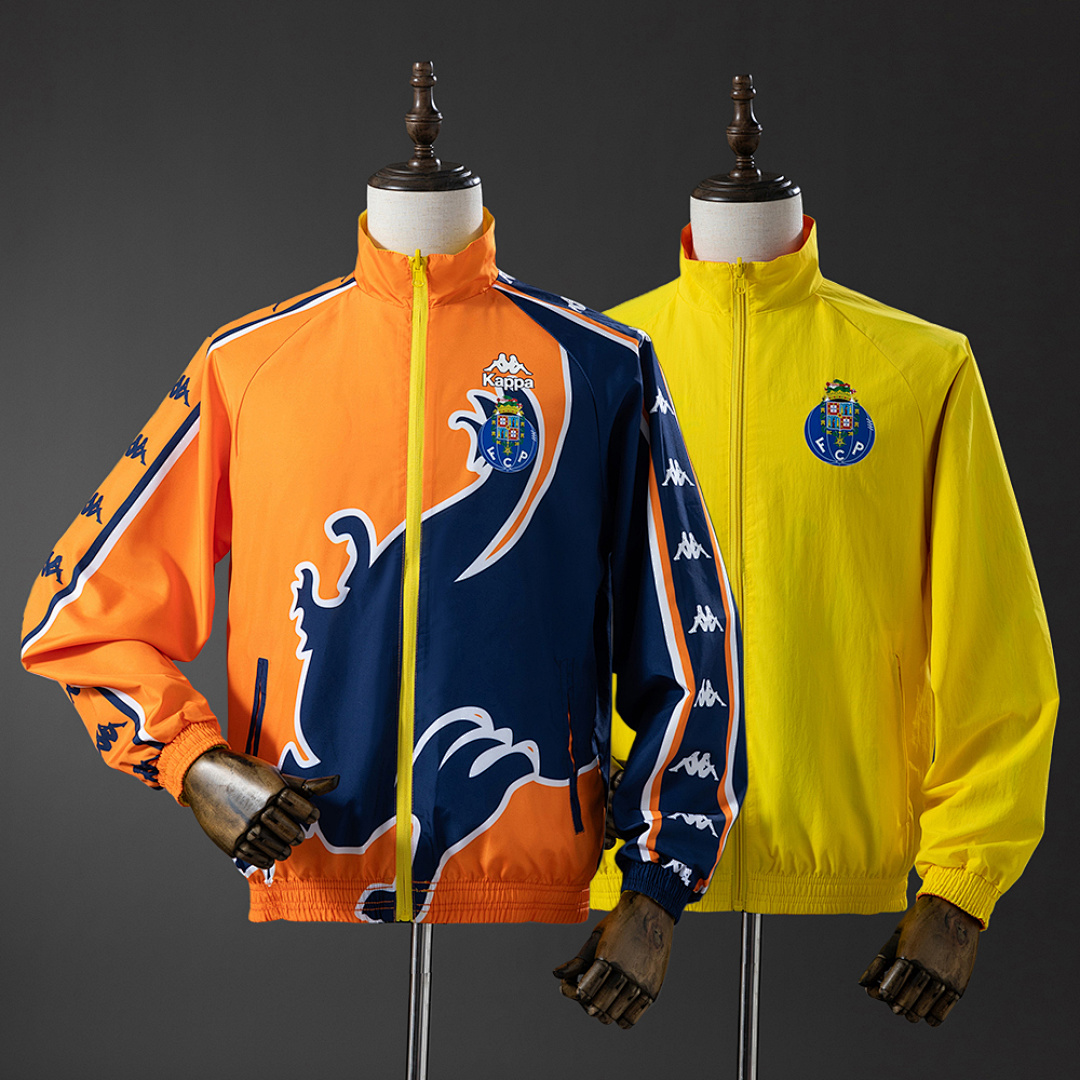 Porto Reversible Jacket Windbreaker - Orange & Yellow S-XXL, foto 1