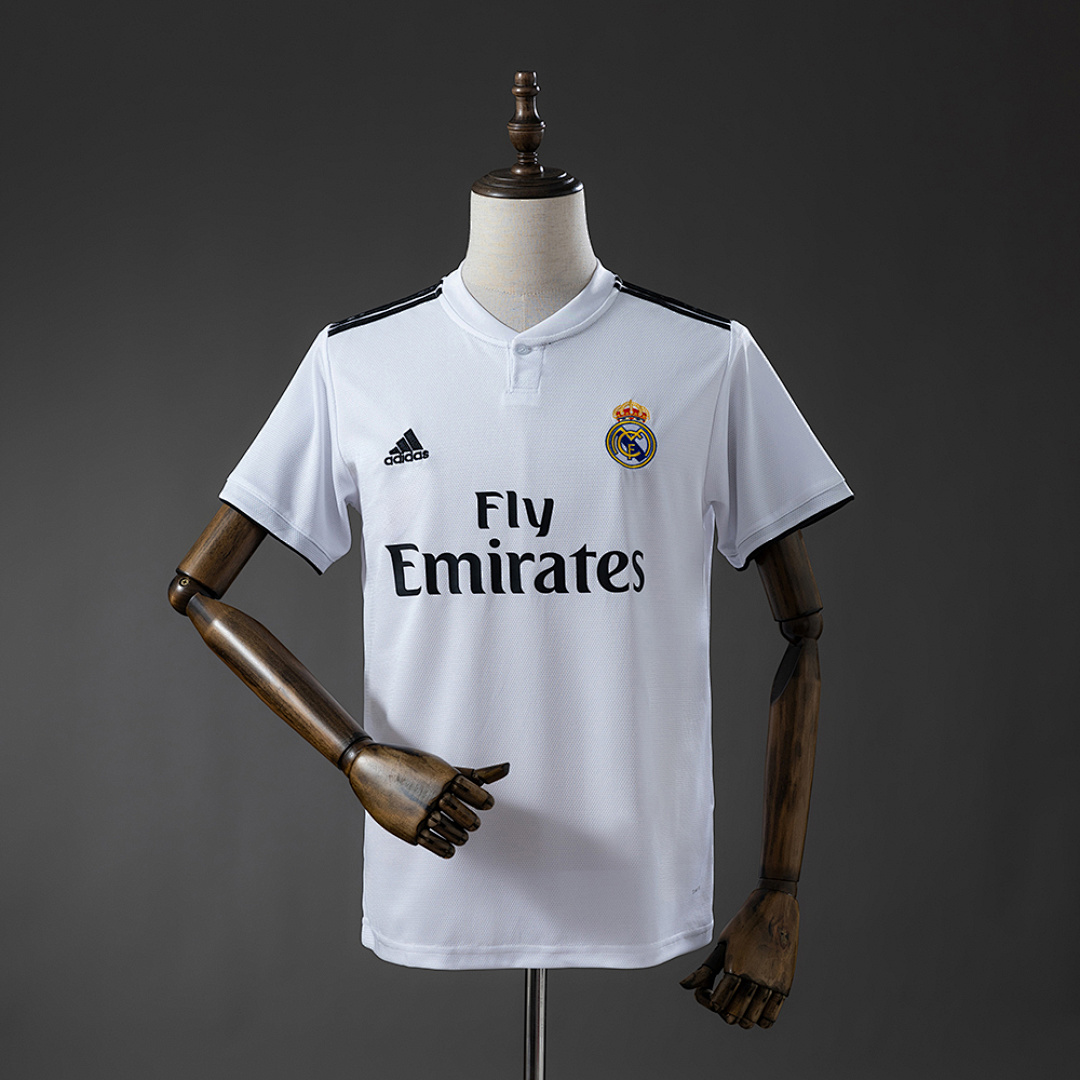 Real Madrid 18/19 Titular Retrô Camisa S-XXL, foto 1