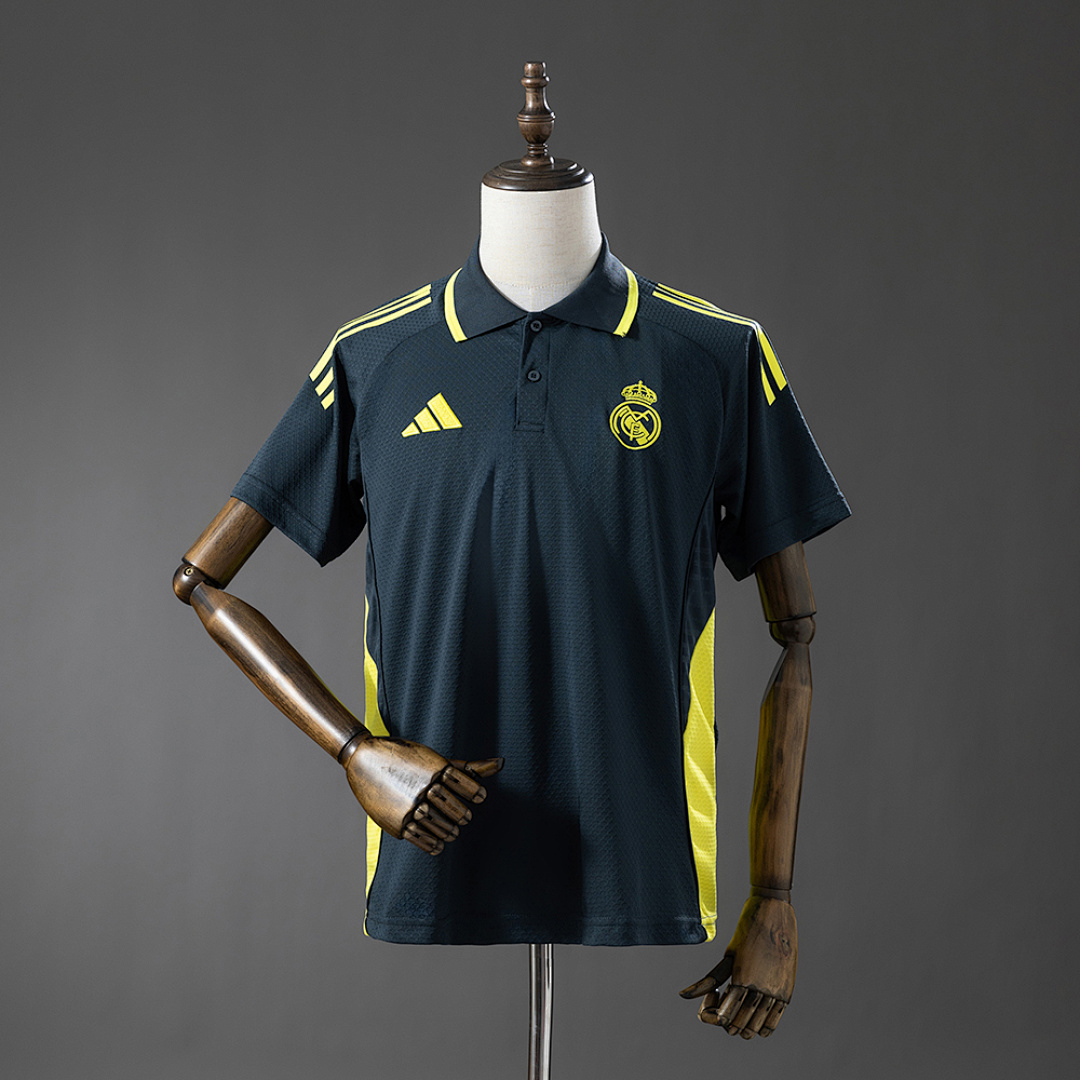Real Madrid 25/26 POLO - Dark Grey & Yellow S-XXL, foto 1