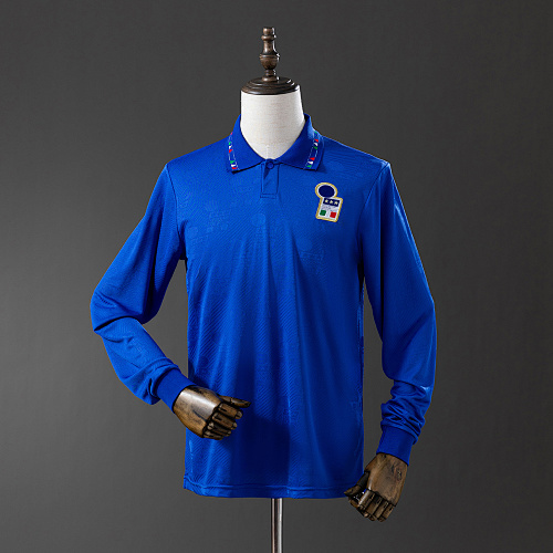 italy 1994 Titular Manga longa Retrô Camisa S-XXL