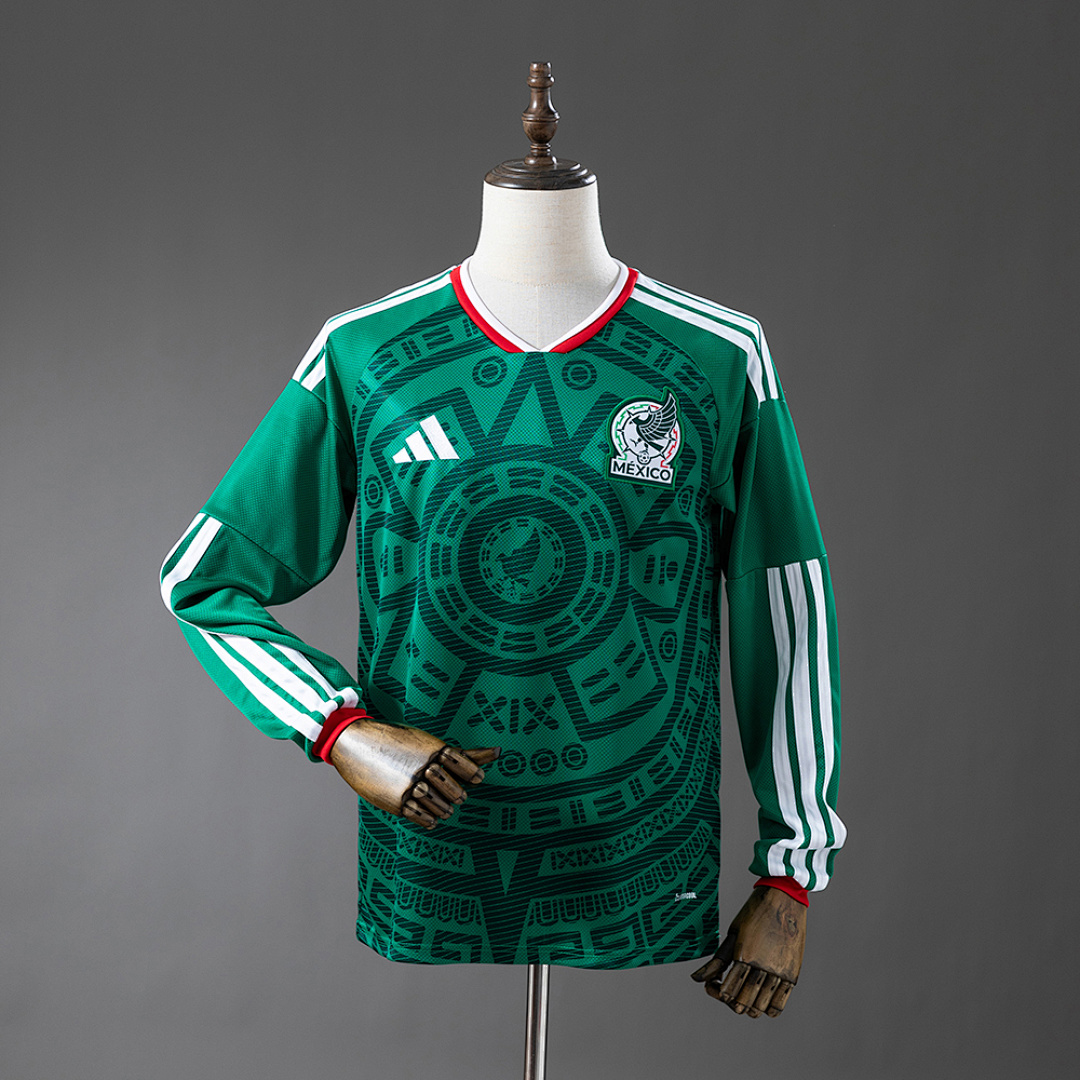 Mexico 2026 Titular Manga longa Camisa S-4XL, foto 1