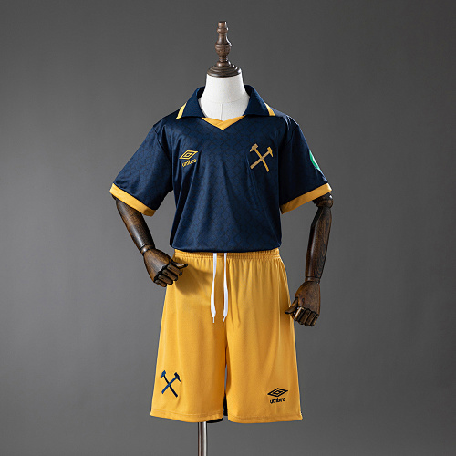 West Ham United 25/26 Terceira Kit infantil Tamanho 16-28