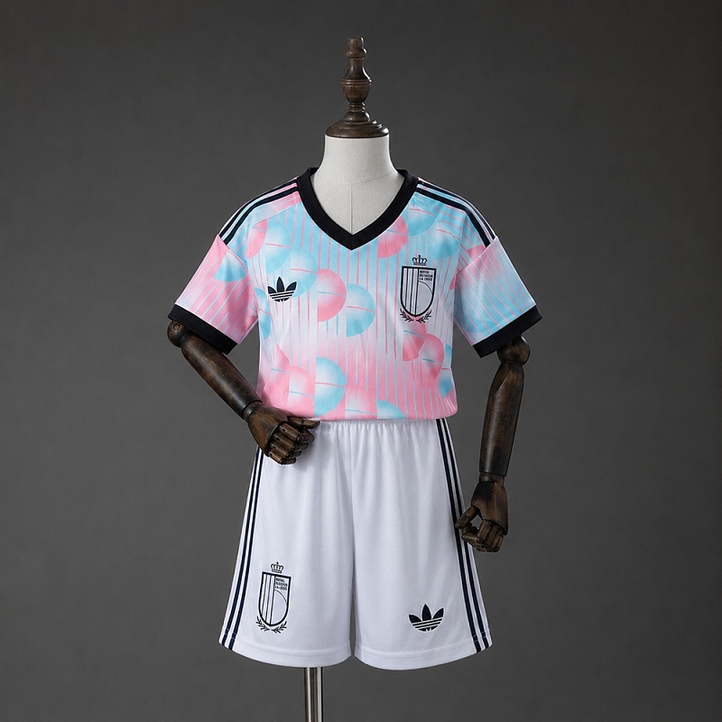 Belgium 2026 Visitante Kit infantil Tamanho 16-28