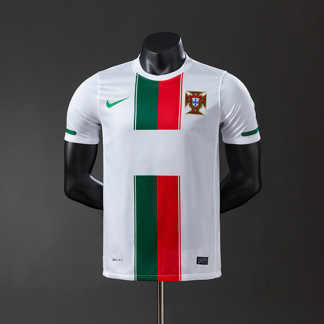 Portugal 2010 Versão jogador Retrô Visitante Camisa S-3XL, foto 1