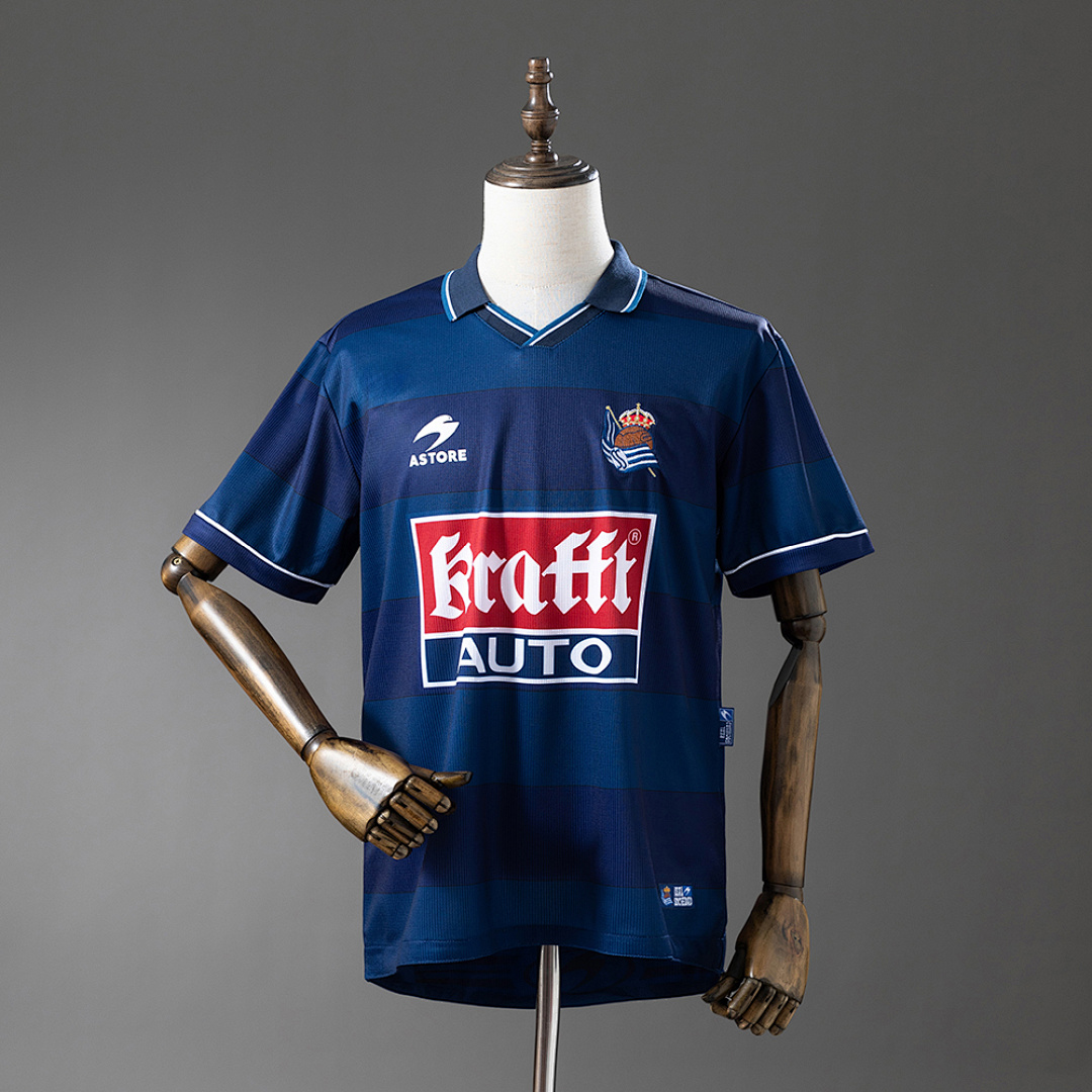 Real Sociedad 99/00 Visitante Retrô Camisa S-XXL, foto 1