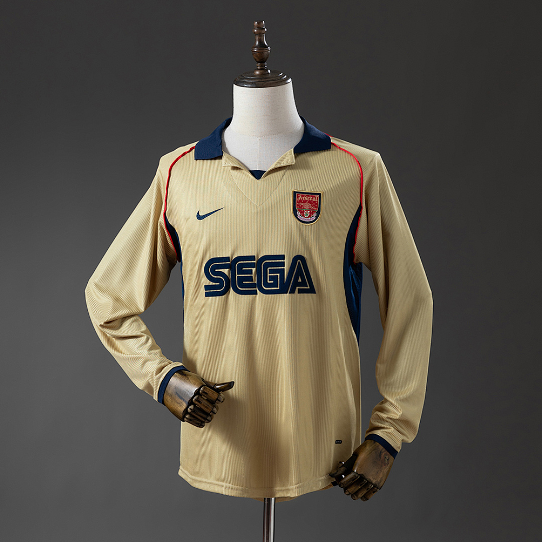 Arsenal 01/02 Visitante Manga longa Retrô Camisa S-XXL, foto 1