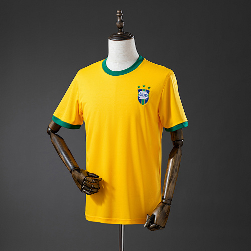 Brazil 1971 Titular Retrô Camisa S-XXL