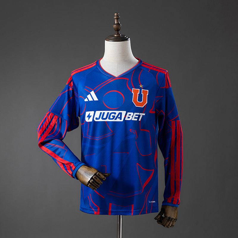 Universidad de Chile 26/27 Titular Manga longa Camisa S-4XL