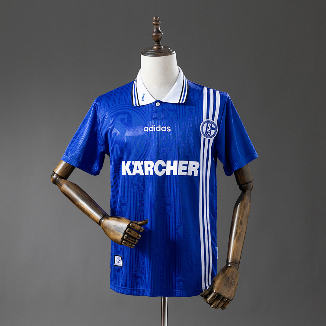Schalke 04 96/97 Titular Retrô Camisa S-XXL, foto 1