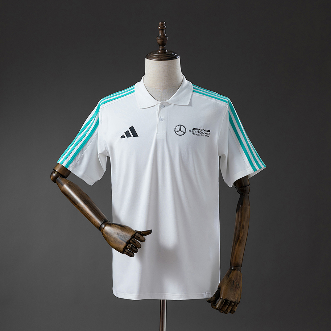 2025 F1 Mercedes-Benz POLO White S-3XL, foto 1