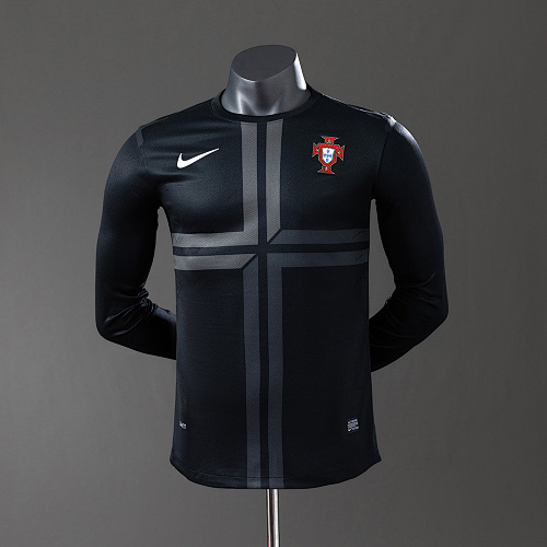 Portugal 2013 Visitante Manga longa Versão jogador Retrô Camisa S-3XL