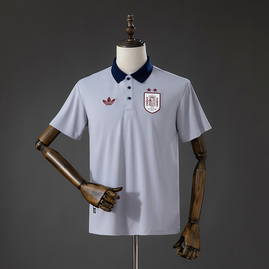 Spain 26/27 Polo Grey Camisa S-4XL, foto 1