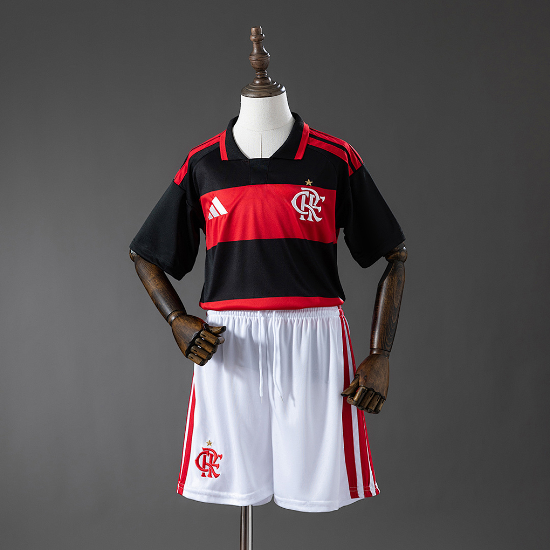 Flamengo 26/27 Titular Kit infantil Tamanho 16-28, foto 1