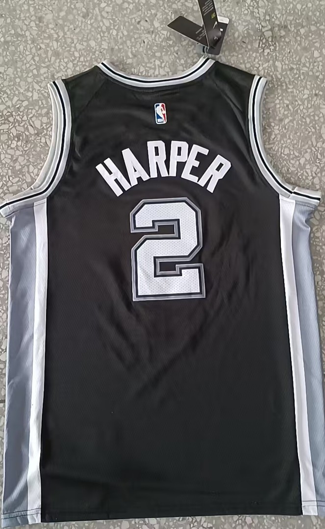 San Antonio Spurs #2 Camisa Preta, foto 2