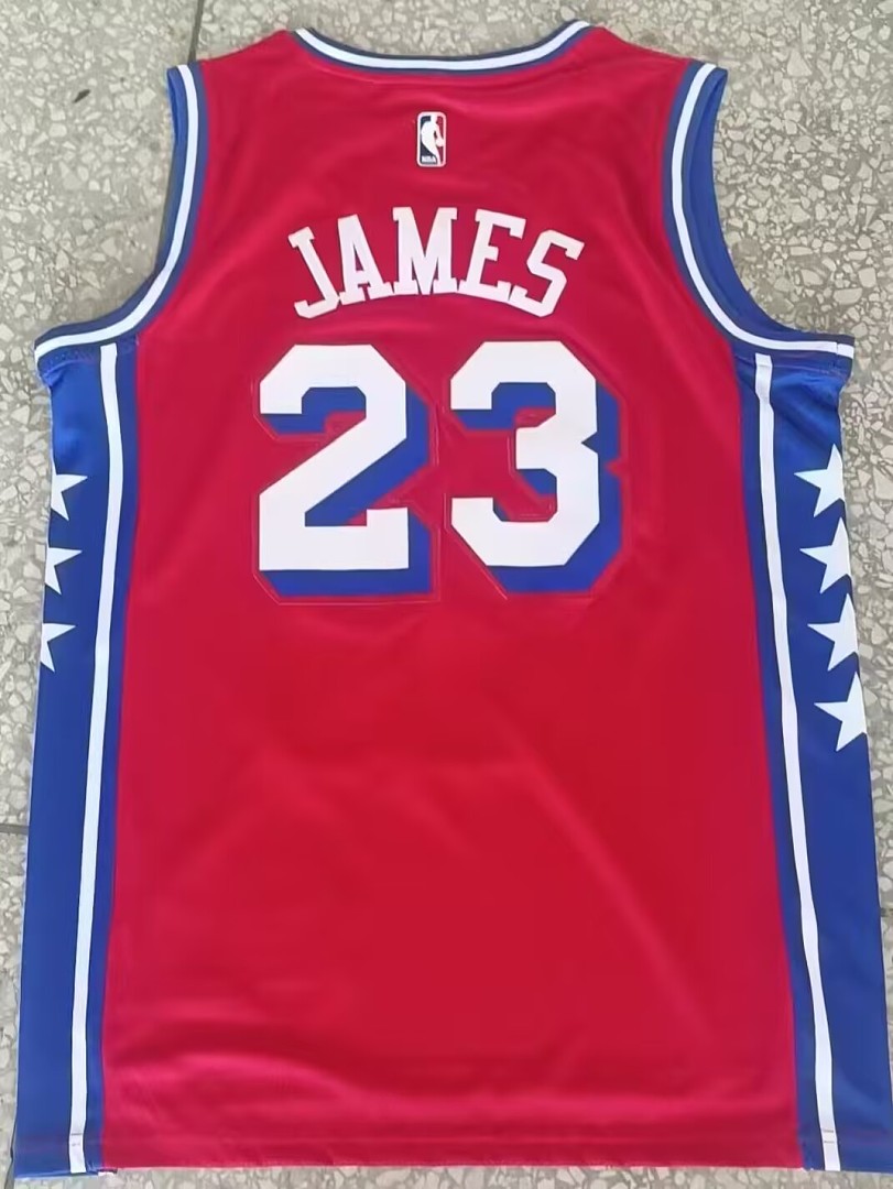 Philadelphia 76ers 22/23 #23 James Harden Camisa Vermelha, foto 1