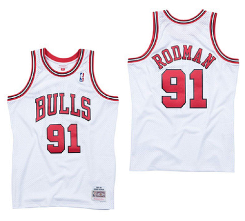 Mitchell Ness 公牛91白色