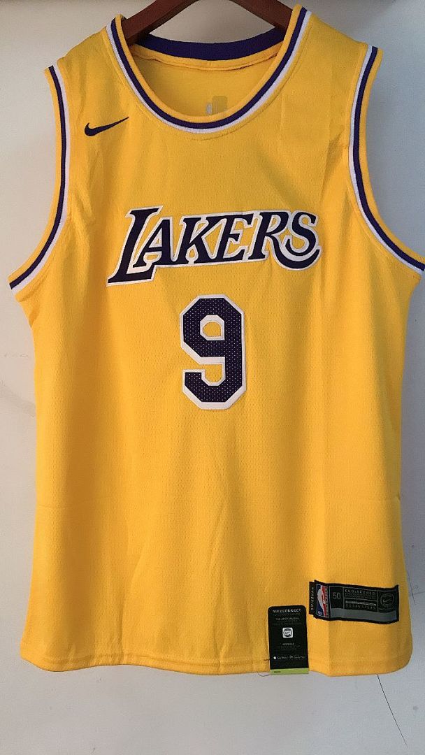 Los Angeles Lakers #9 Camisa Amarela, foto 2