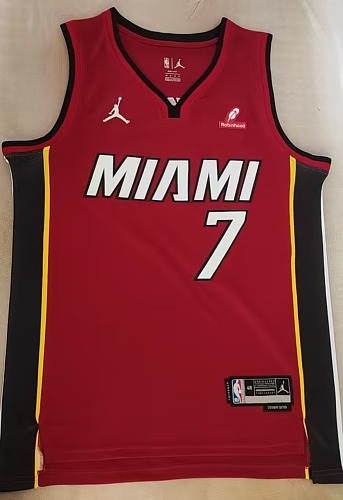 Miami Heat #7 Giannis Camisa Vermelha