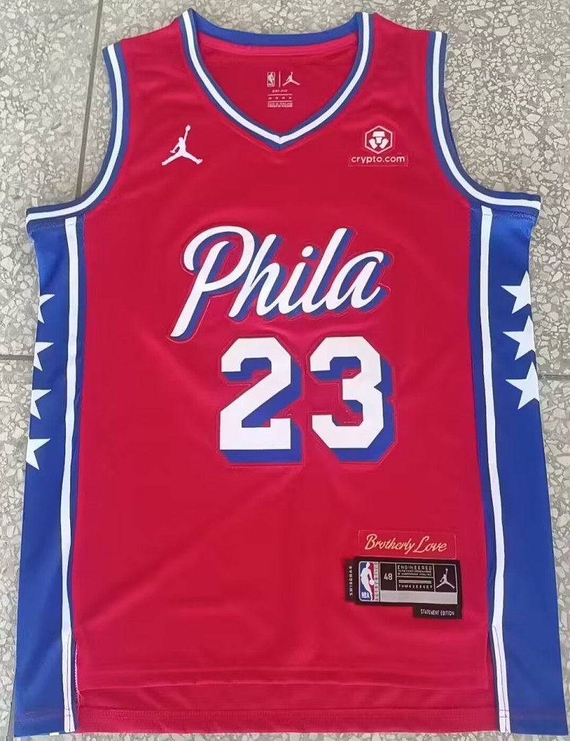 Philadelphia 76ers 22/23 #23 James Harden Camisa Vermelha, foto 2