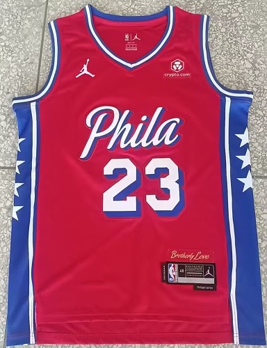 Philadelphia 76ers 22/23 #23 James Harden Camisa Vermelha