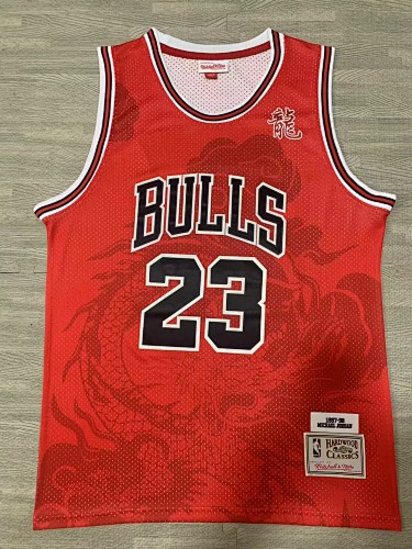 龙年版 公牛23红色Mitchell Ness