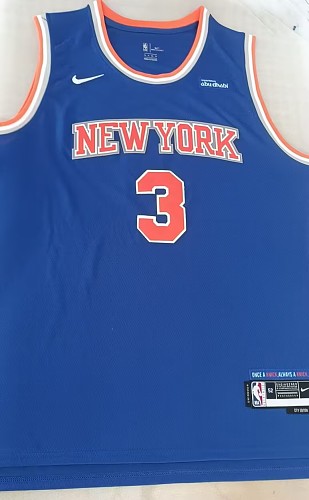 New York Knicks #3 Camisa Azul