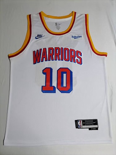 Golden State Warriors Retrô #10 Camisa Branca