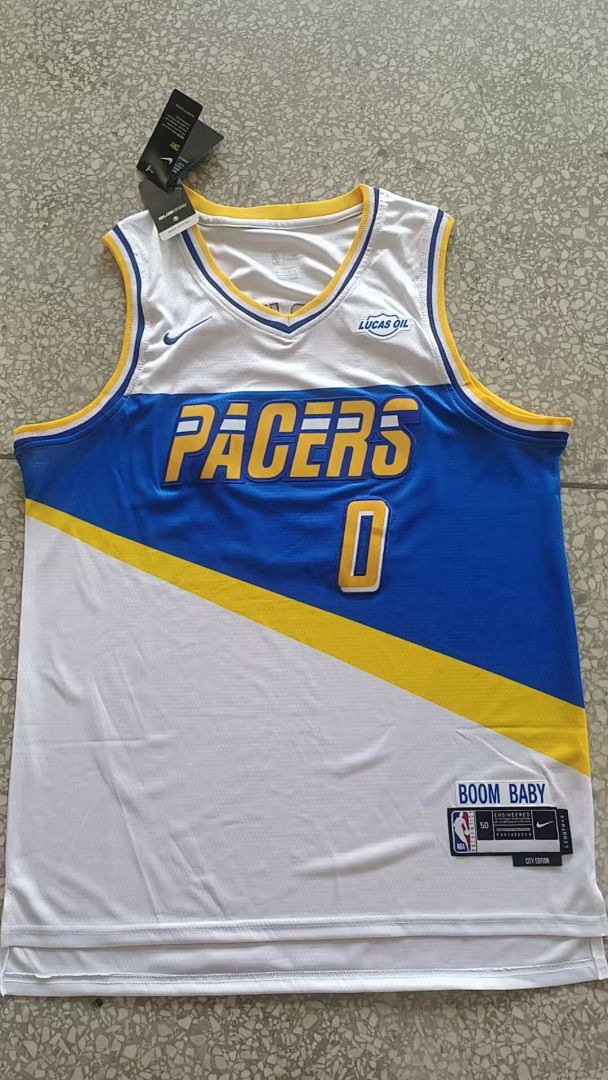 Indiana Pacers City Edition #0 Tyrese Haliburton Camisa, foto 1