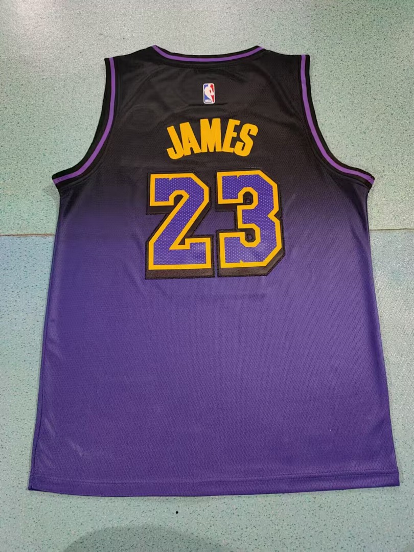 Los Angeles Lakers Nova Temporada City Edition #23 LeBron James Camisa, foto 1