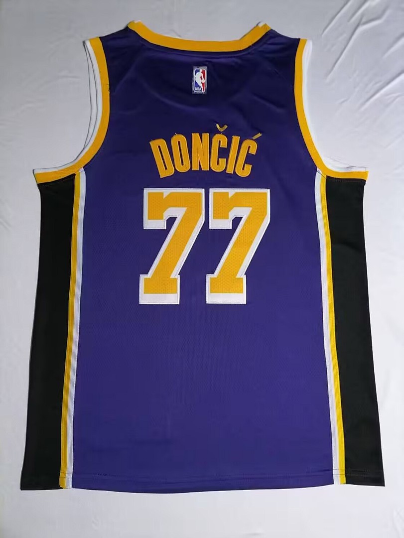 Los Angeles Lakers #77 Camisa Roxa, foto 2