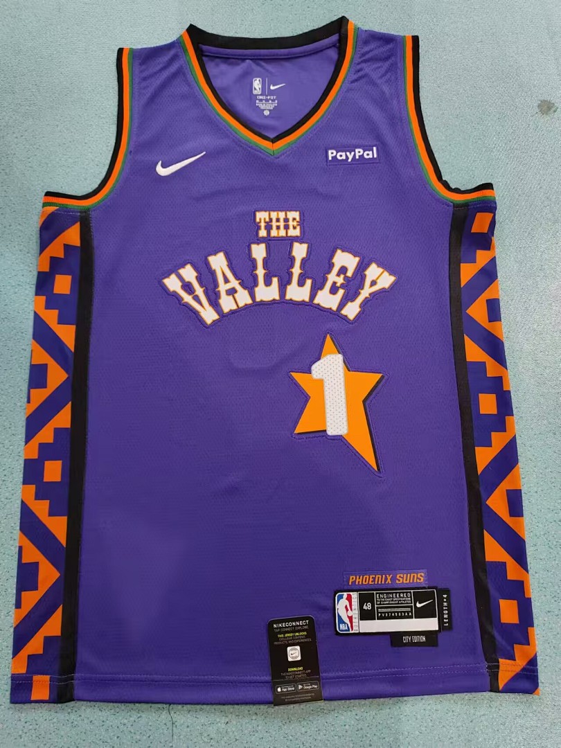 Phoenix Suns Nova Temporada City Edition #1 Devin Booker Camisa, foto 2