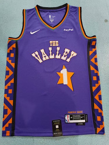 Phoenix Suns Nova Temporada City Edition #1 Devin Booker Camisa