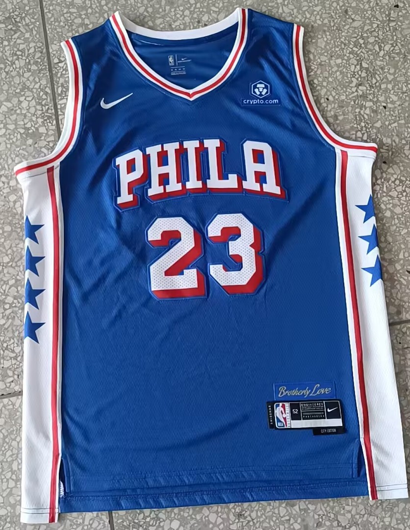 Philadelphia 76ers 22/23 #23 James Harden Camisa Azul, foto 1